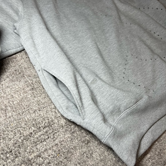 Supreme Laser Cut S Logo Hooded Sweatshirt 'Heather Grey' - Picture 3 of 8